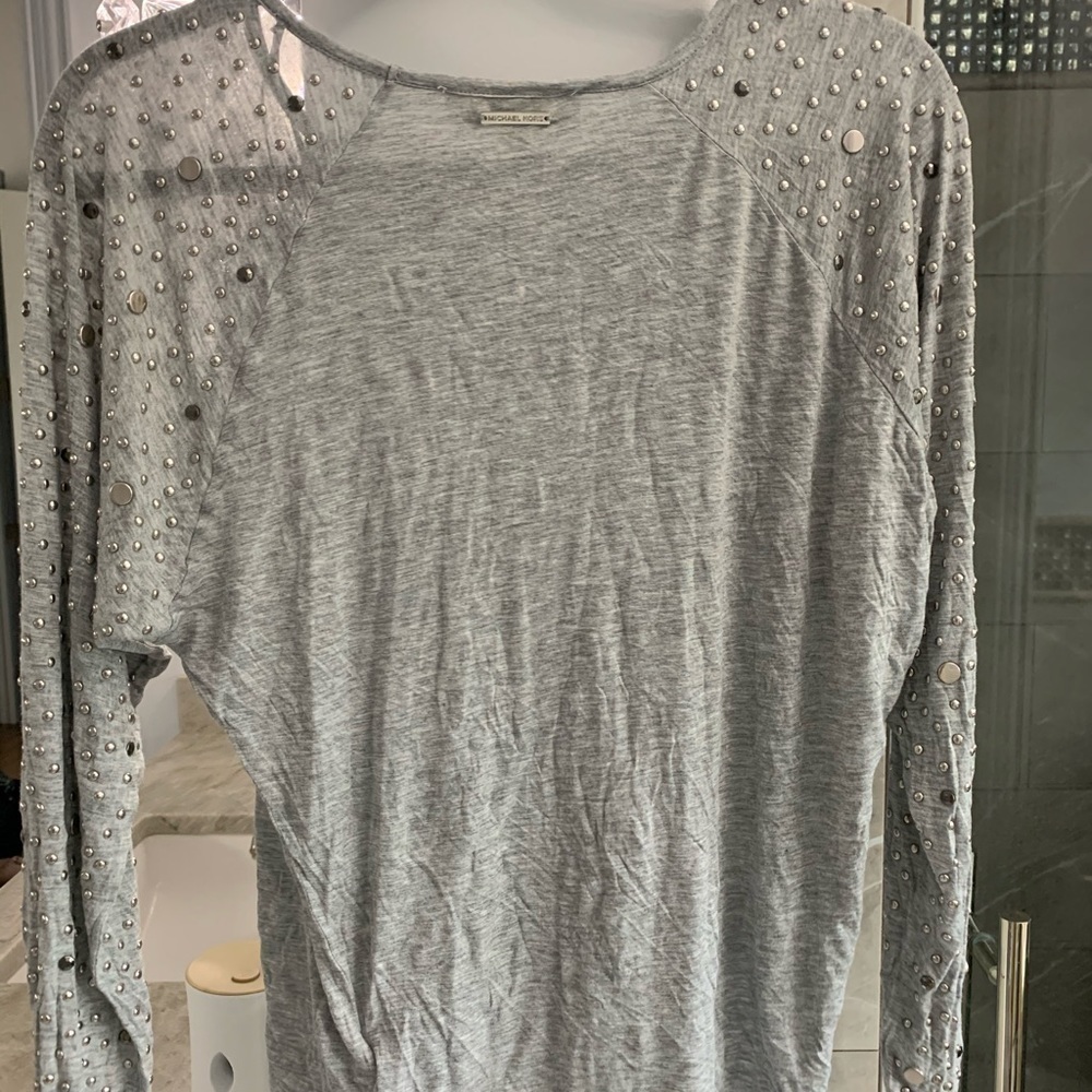 MICHAEL KORS Top with Studded Sleeves - Picture 5 of 7